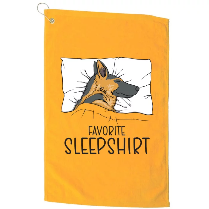 Favorite Sleepshirt Napping German Shepherd Pajama Platinum Collection Golf Towel