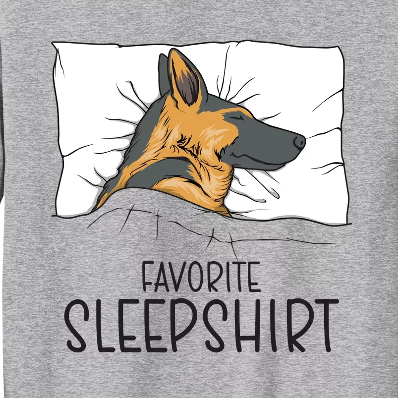 Favorite Sleepshirt Napping German Shepherd Pajama Tall Sweatshirt