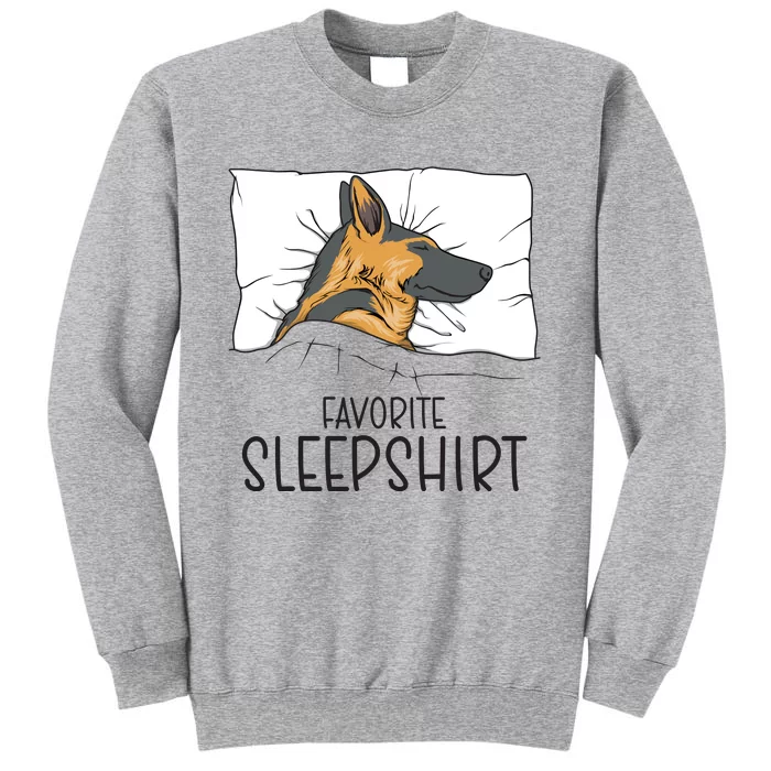 Favorite Sleepshirt Napping German Shepherd Pajama Tall Sweatshirt