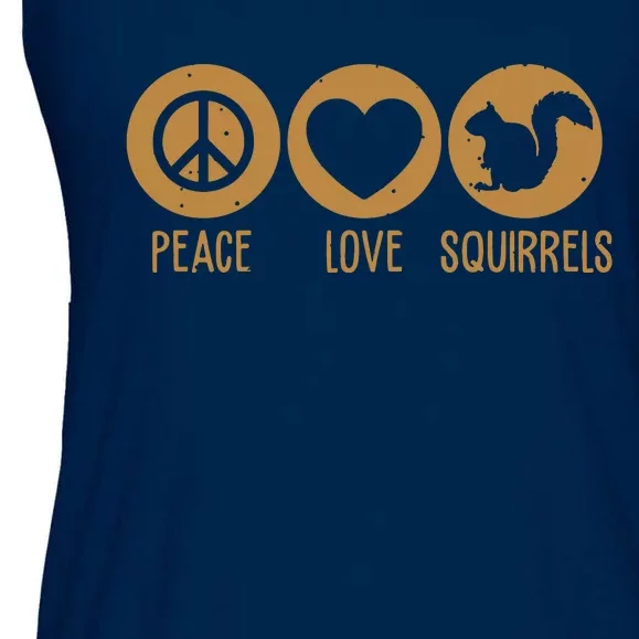 Funny Squirrel Novelty Design Squirrel Lover Ladies Essential Flowy Tank