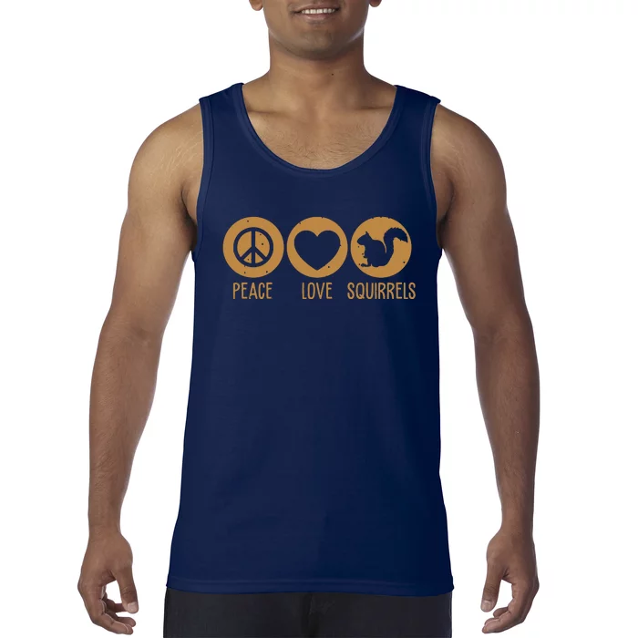 Funny Squirrel Novelty Design Squirrel Lover Tank Top