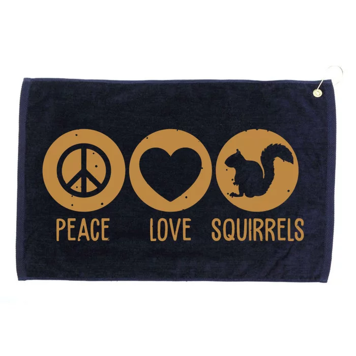 Funny Squirrel Novelty Design Squirrel Lover Grommeted Golf Towel