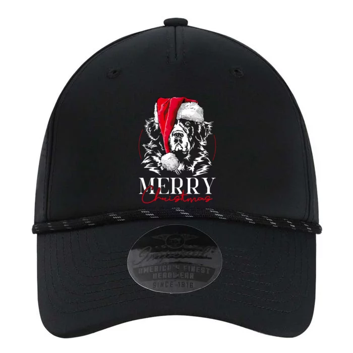 Funny Santa Newfoundland Newfie Merry Christmas Dog Mom Gift Performance The Dyno Cap