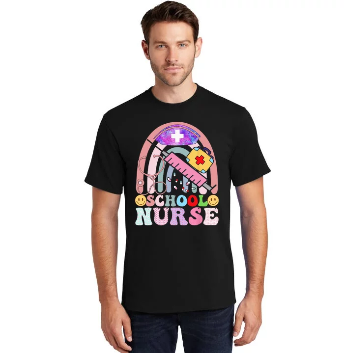 Funny School Nurse Graphic Tees Tops Back To School Tall T-Shirt