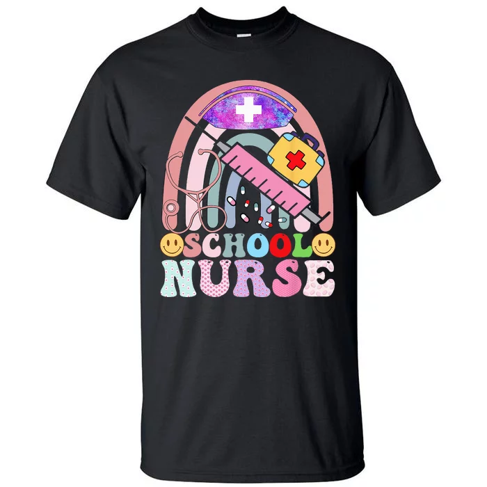 Funny School Nurse Graphic Tees Tops Back To School Tall T-Shirt