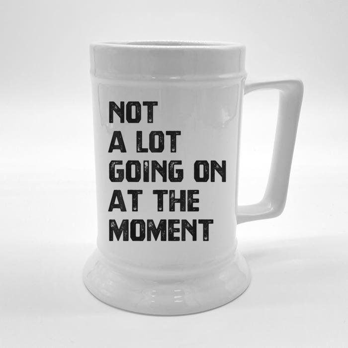 Funny Sarcastic Not A Lot Going On At The Moment Front & Back Beer Stein