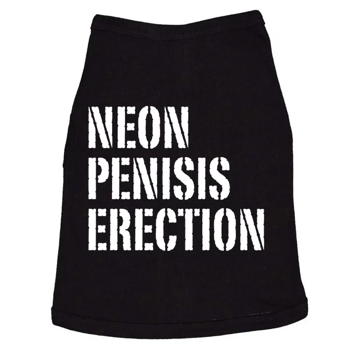 Funny Saying Neon Penisis Erection Doggie Tank