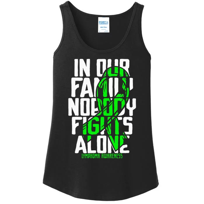 Family Support Non HodgkinS Lymphoma Cancer Awareness Ladies Essential Tank