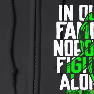 Family Support Non HodgkinS Lymphoma Cancer Awareness Full Zip Hoodie