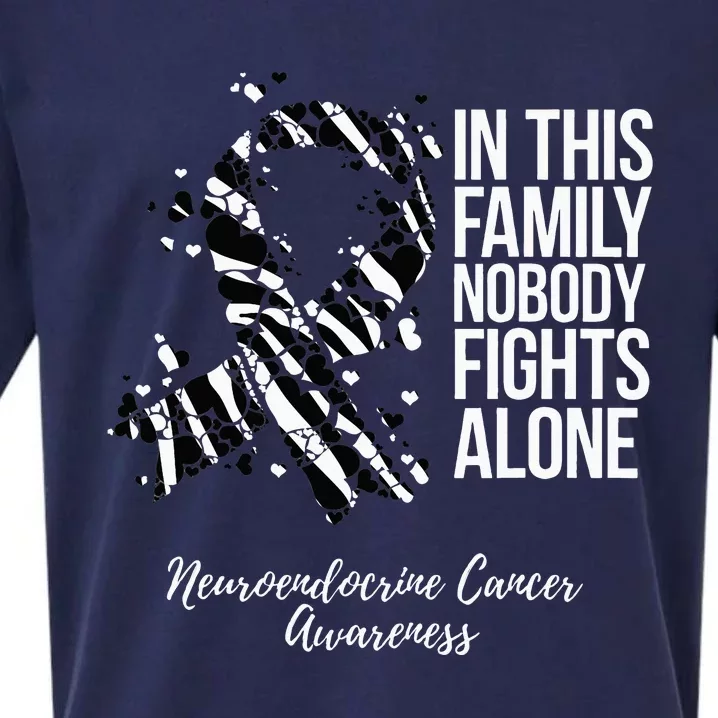 Family Support Neuroendocrine Cancer Awareness Sueded Cloud Jersey T-Shirt