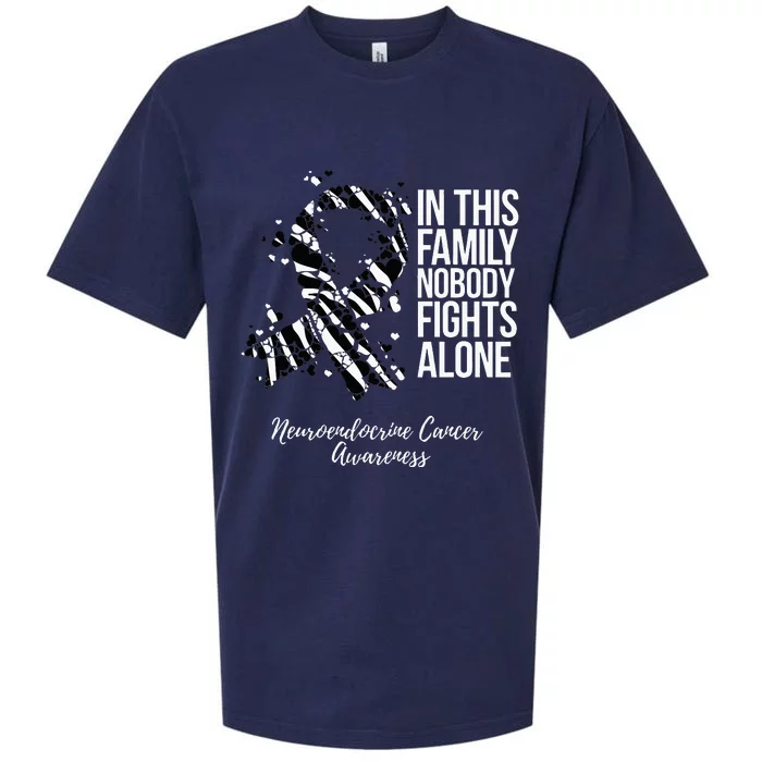 Family Support Neuroendocrine Cancer Awareness Sueded Cloud Jersey T-Shirt