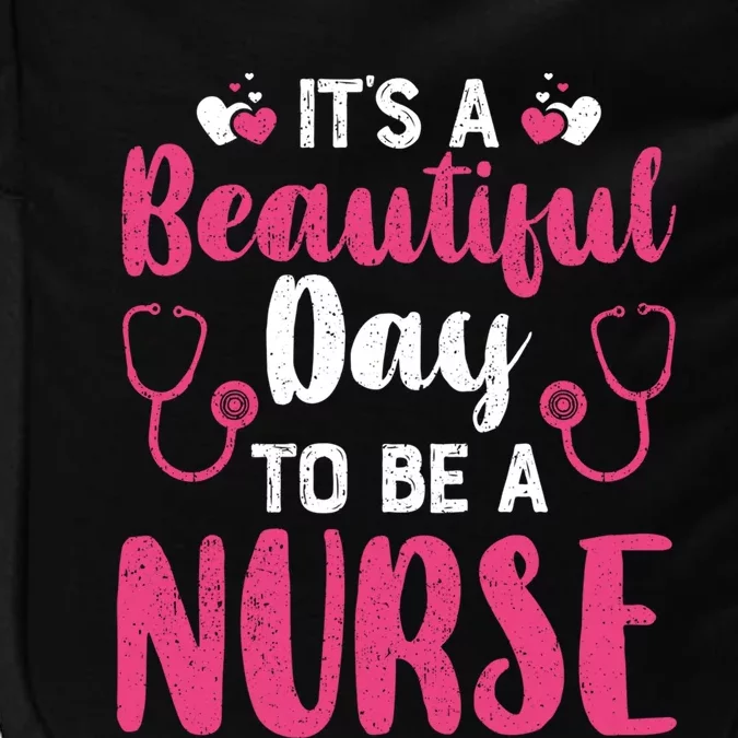 Funny Saying Nurse Gift Nursing Healthcare Rn Cna Lpn Cute Gift Impact Tech Backpack