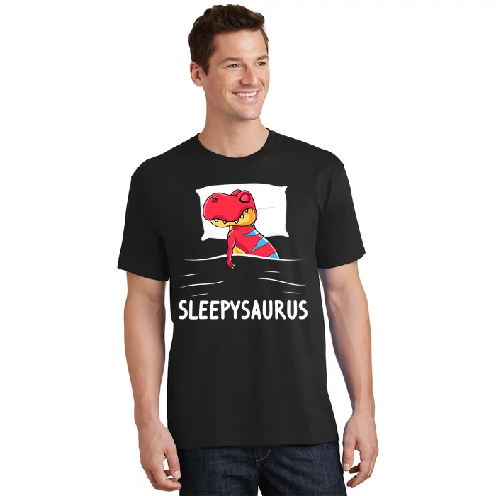 Funny Sleepysaurus Nigh Dinosaur Dino TRex Sleep T-Shirt