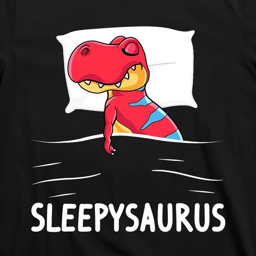 Funny Sleepysaurus Nigh Dinosaur Dino TRex Sleep T-Shirt