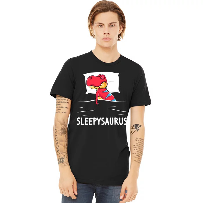 Funny Sleepysaurus Nigh Dinosaur Dino TRex Sleep Premium T-Shirt