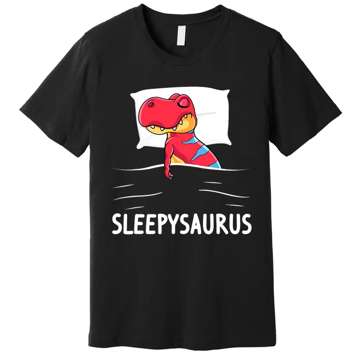 Funny Sleepysaurus Nigh Dinosaur Dino TRex Sleep Premium T-Shirt