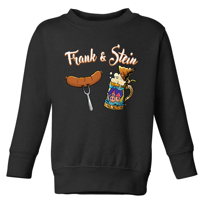 Frank & Stein Oktoberfest Funny Bratwurst Beer German Food Toddler Sweatshirt