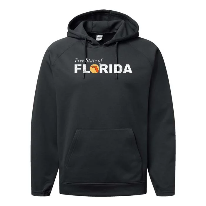 Free State Of Florida Performance Fleece Hoodie