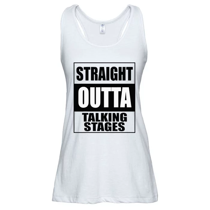 Funny Straight Outta Talking Stages for Singles Dating Ladies Essential Flowy Tank