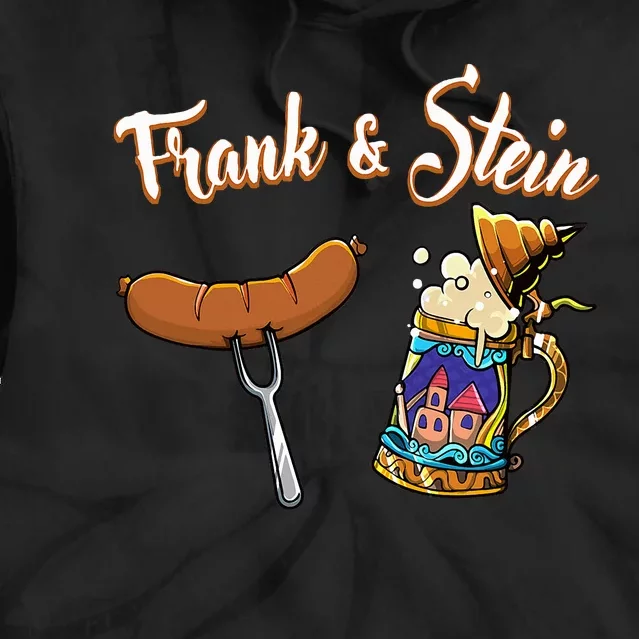 Frank & Stein Oktoberfest Funny Bratwurst Beer German Food Tie Dye Hoodie