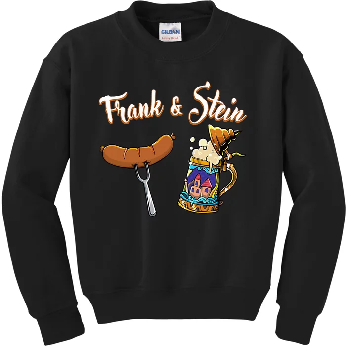 Frank & Stein Oktoberfest Funny Bratwurst Beer German Food Kids Sweatshirt