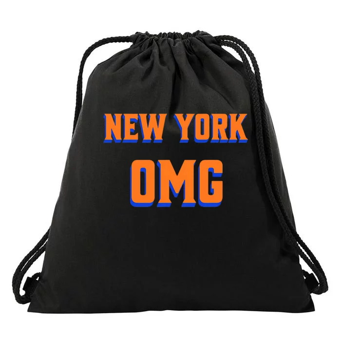 Funny Says Omg New York Apparel Drawstring Bag