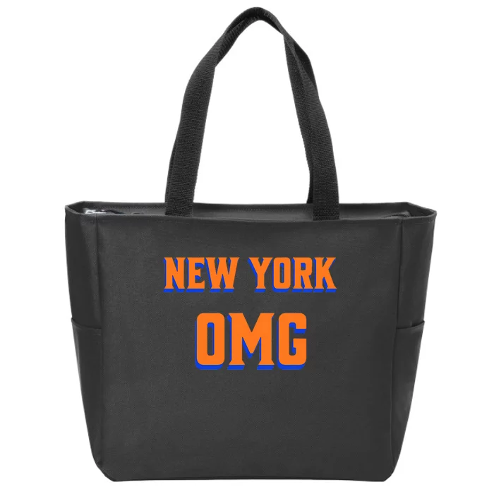 Funny Says Omg New York Apparel Zip Tote Bag