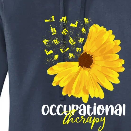 Funny Sunflower Occupational Therapy Month Ot Therapist Gift Women's Pullover Hoodie