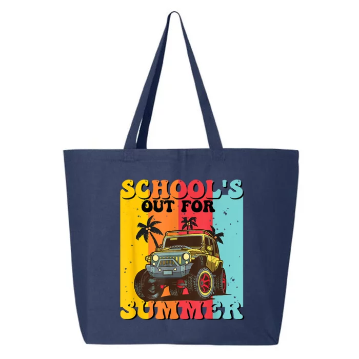 Funny Schools Out For Summer Teacher Summer Vacation Groovy 25L Jumbo Tote