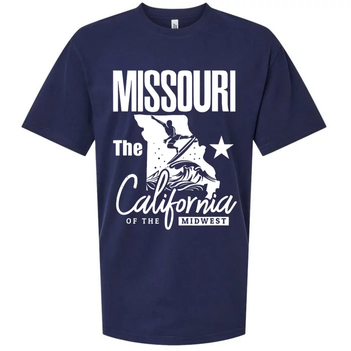 Funny State Of Missouri The California Of The Midwest Sueded Cloud Jersey T-Shirt