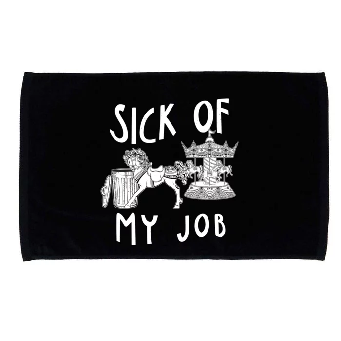 Funny Sick Of My Job Microfiber Hand Towel