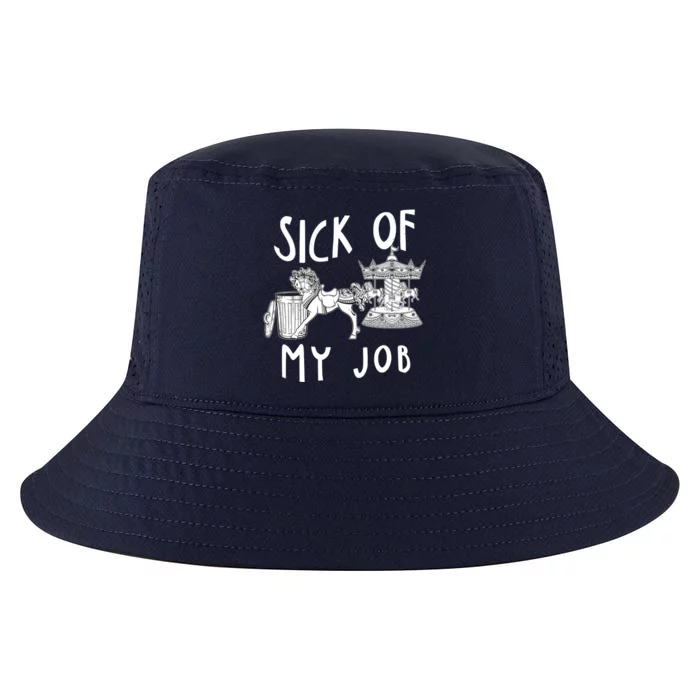 Funny Sick Of My Job Cool Comfort Performance Bucket Hat