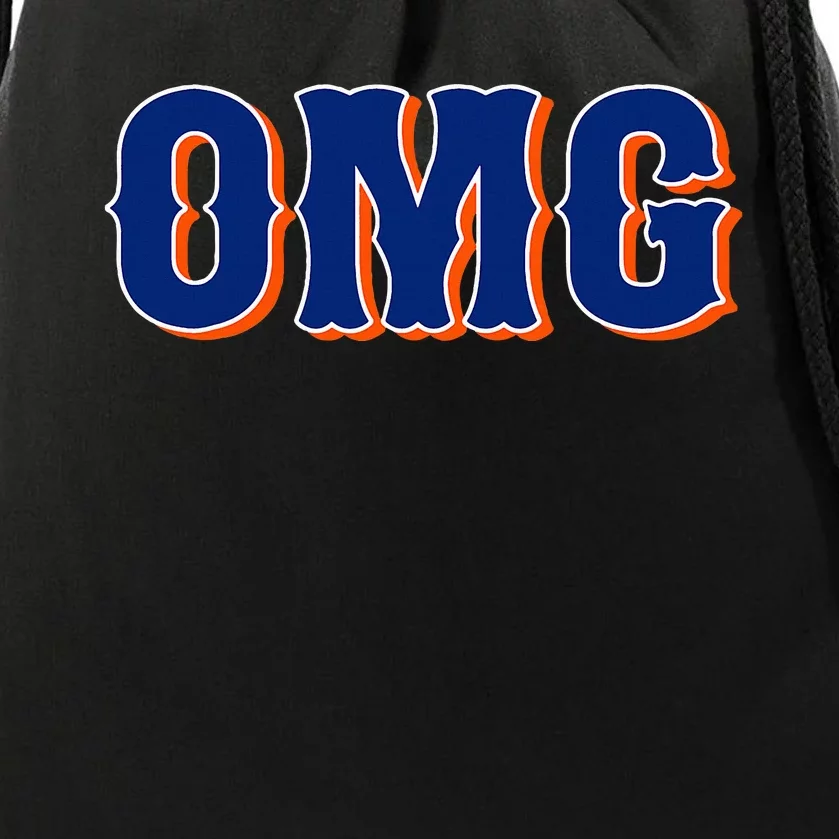 Funny Says Omg New York Apparel Drawstring Bag