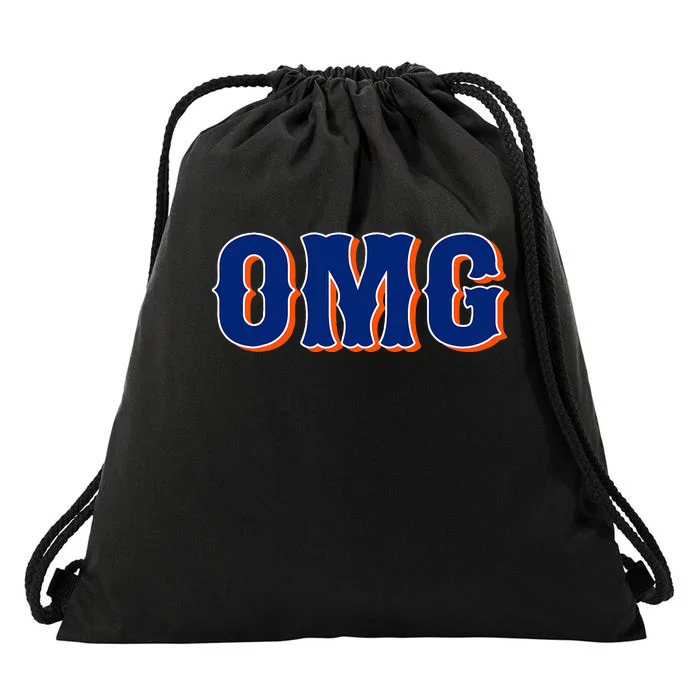 Funny Says Omg New York Apparel Drawstring Bag