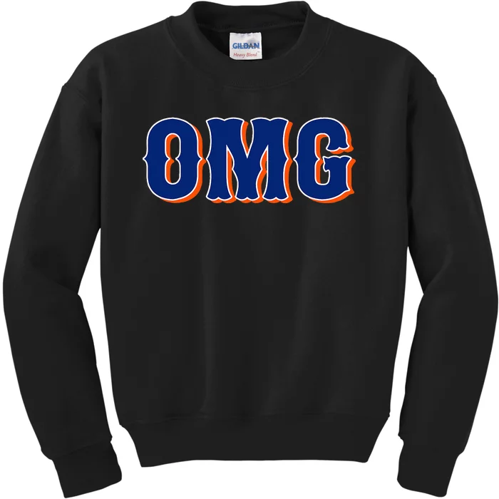 Funny Says Omg New York Apparel Kids Sweatshirt