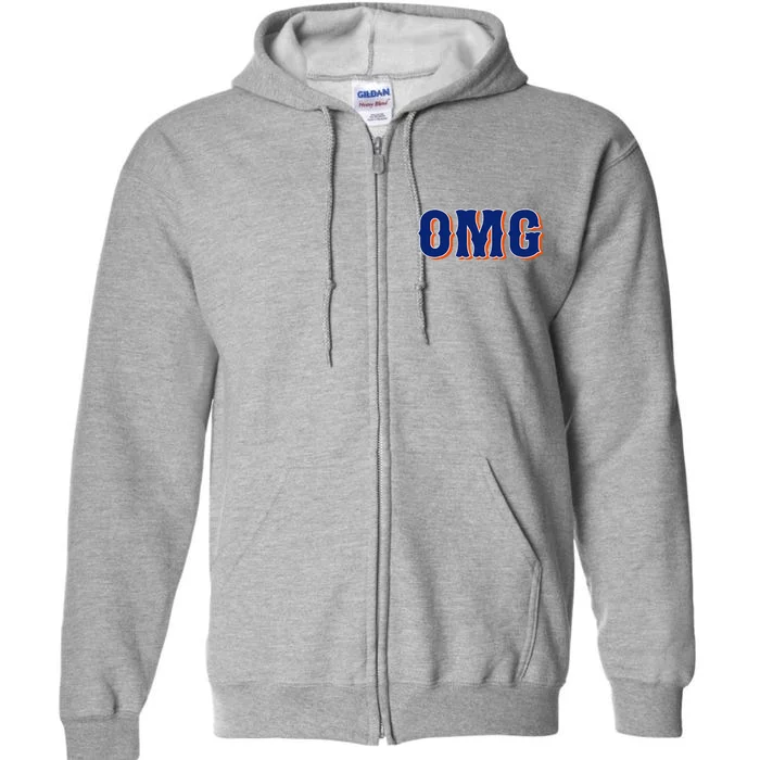 Funny Says Omg New York Full Zip Hoodie