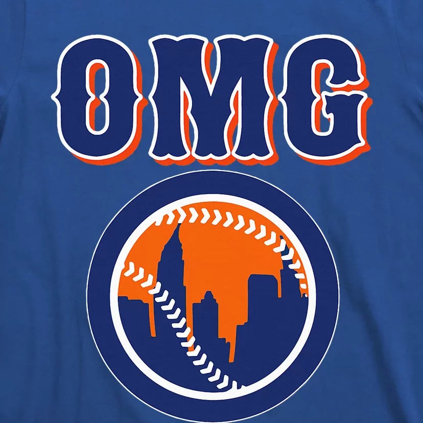 Funny Says Omg Baseball Lovers Omg Baseball T-Shirt