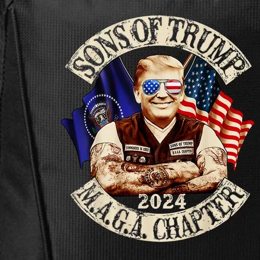 Funny Sons Of Trump M.A.G.A Chapter MAGA 2024 Ultra MAGA City Backpack