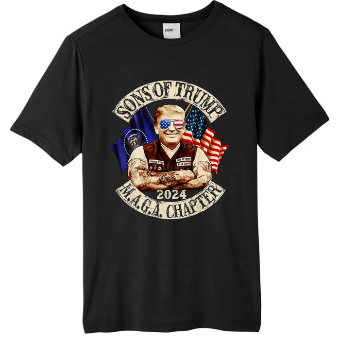 Funny Sons Of Trump M.A.G.A Chapter MAGA 2024 Ultra MAGA ChromaSoft Performance T-Shirt