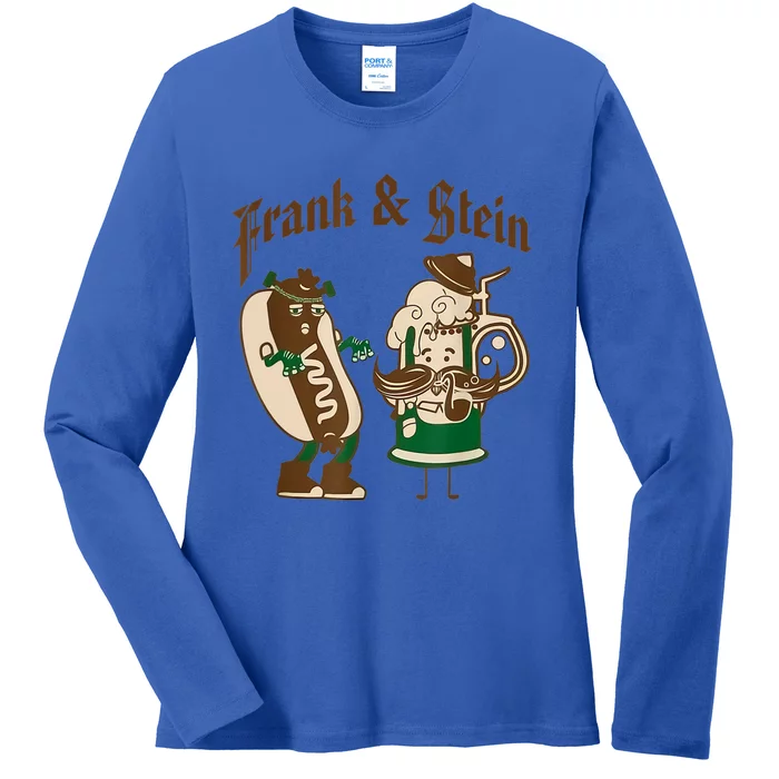 Frank & Stein Oktoberfest Beer Festival Ladies Long Sleeve Shirt