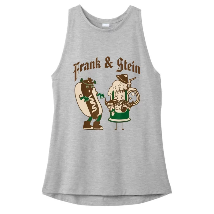 Frank & Stein Oktoberfest Beer Festival Ladies Tri-Blend Wicking Tank