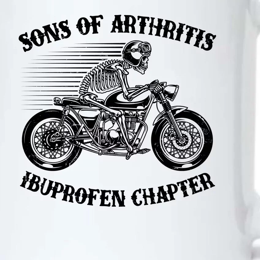 Funny Sons Of Arthritis Ibuprofen Chapter Skeleton Motorcycle Black Color Changing Mug