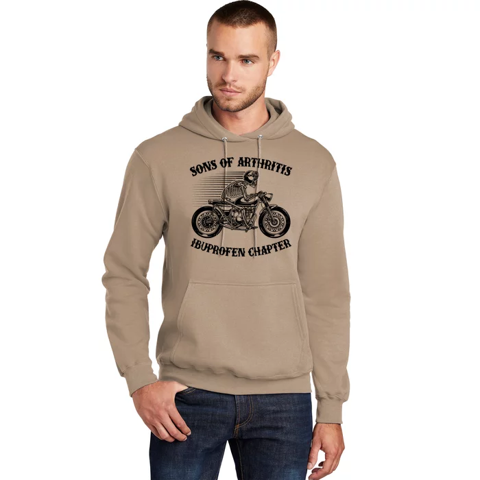 Funny Sons Of Arthritis Ibuprofen Chapter Skeleton Motorcycle Hoodie