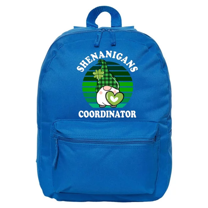 Funny St Patricks Day Shenanigans Coordinator Teacher Mom Gift 16 in Basic Backpack