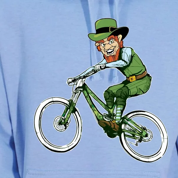 Funny St Patrick's Day Mountain Bike Gift Irish Leprechaun Mtb Gift Unisex Surf Hoodie