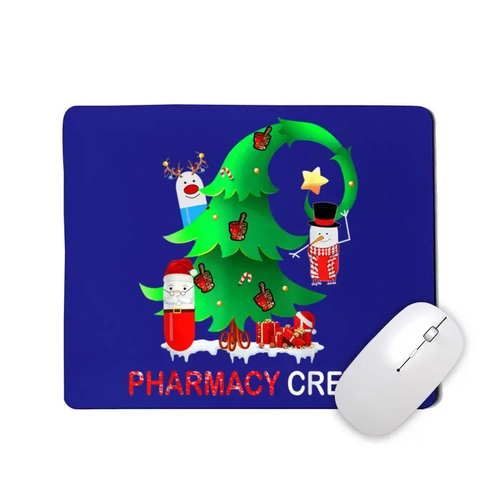 Funny Snow Pharmacy Crew Reindeer Santa Hat Christmas Gift Mousepad