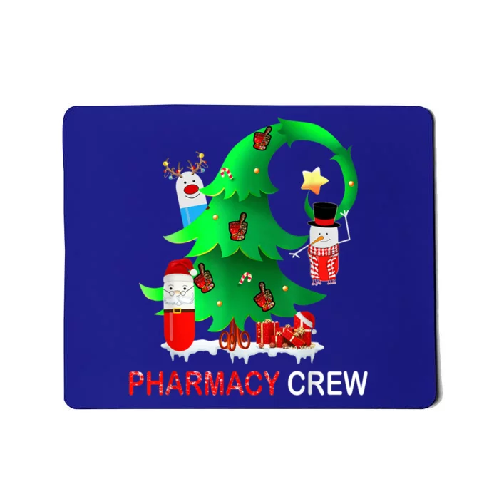 Funny Snow Pharmacy Crew Reindeer Santa Hat Christmas Gift Mousepad