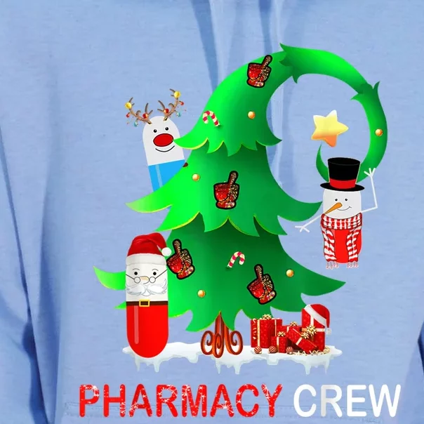 Funny Snow Pharmacy Crew Reindeer Santa Hat Christmas Gift Unisex Surf Hoodie