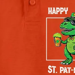 Funny Saint Patrick Beer Rex Design Happy St Patrex Day Meaningful Gift Dry Zone Grid Performance Polo