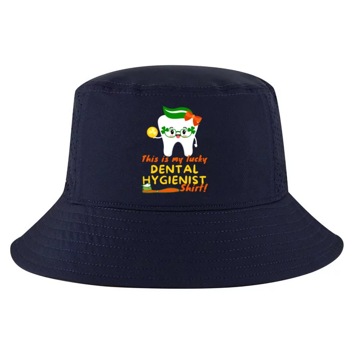 Funny St Patrick's Day Dental Hygienist Dentist Lucky Tooth Gift Cool Comfort Performance Bucket Hat